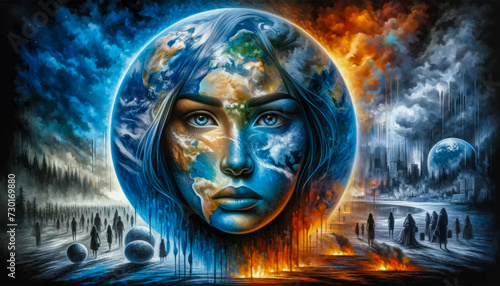 Planet in Peril: Expression of Climate Anxiety Across the Face of Earth