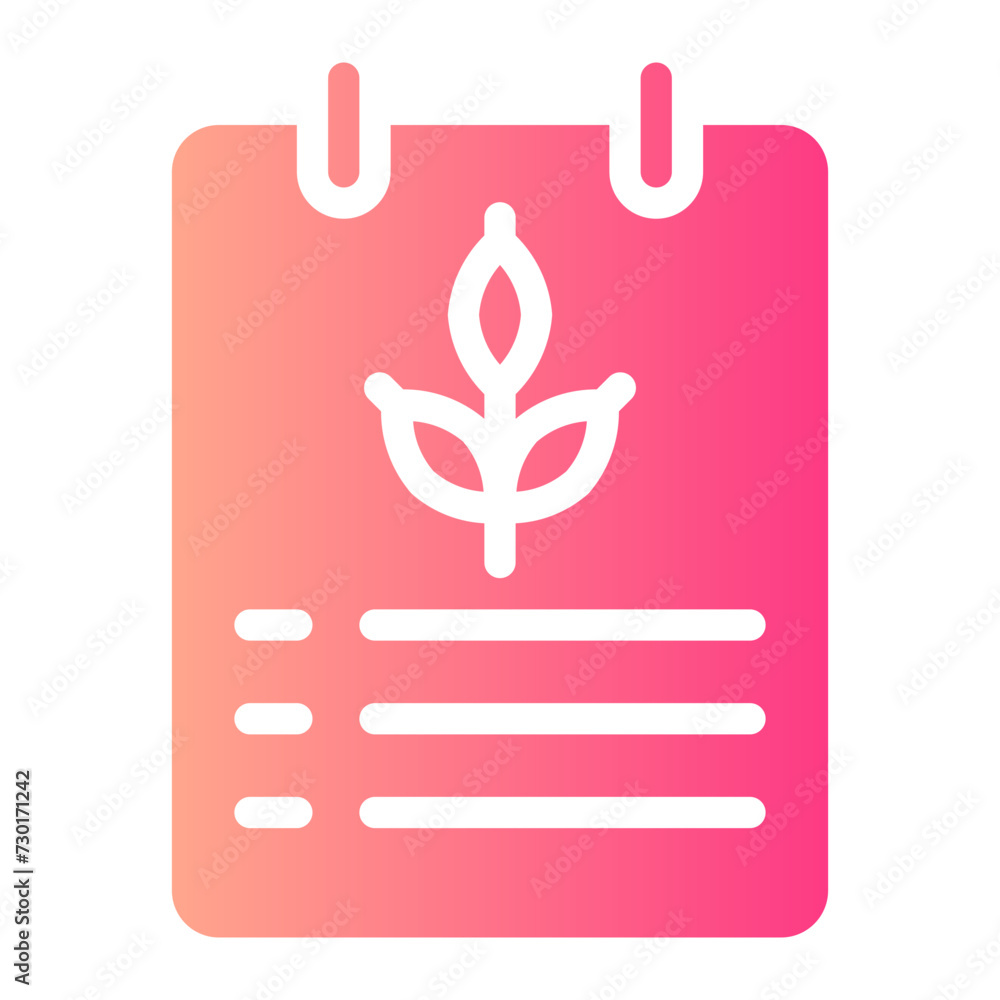 Obraz premium notebook gradient icon