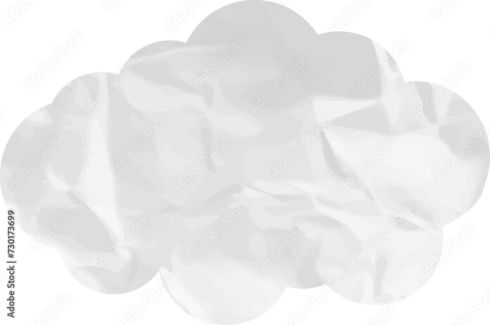 cloud paper art, wrinkled grunge weather.