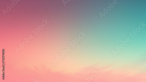 Gradient background from mint green to raspberry. © Anthony