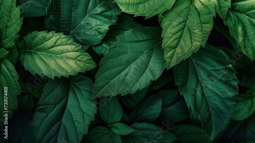 Green leaf texture background.