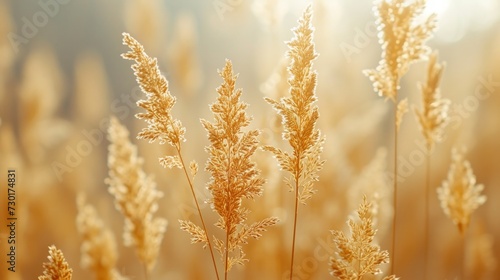 Natural Minimalist Background with dry grass