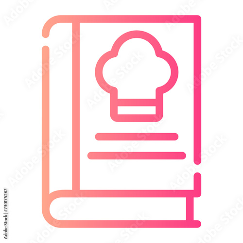 recipe book gradient icon
