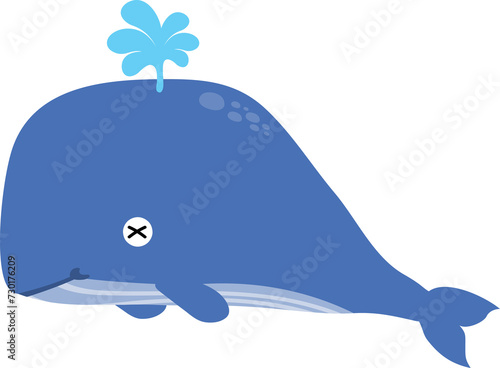 cute whale cartoon