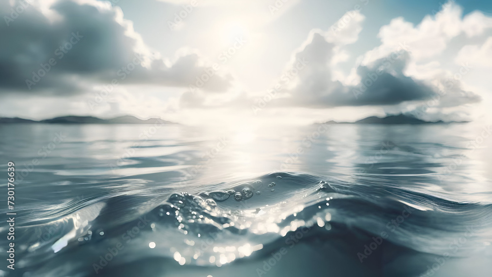 Fototapeta premium ocean water background close up camera