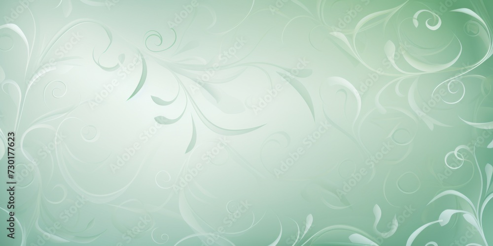 palegreen soft pastel gradient modern background with a thin barely noticeable floral ornament