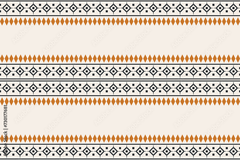 Traditional Ethnic ikat motif fabric pattern geometric style.African Ikat embroidery Ethnic oriental pattern brown cream background wallpaper. Abstract,vector,illustration.Texture,frame,decoration. Traditional Ethnic ikat motif fabric pattern geometric style.African Ikat embroidery Ethnic oriental pattern brown cream background wallpaper. Abstract,vector,illustration.Texture,frame,decoration.