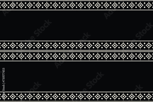 Traditional Ethnic ikat motif fabric pattern geometric style.African Ikat embroidery Ethnic oriental pattern black background wallpaper. Abstract,vector,illustration.Texture,frame,decoration.