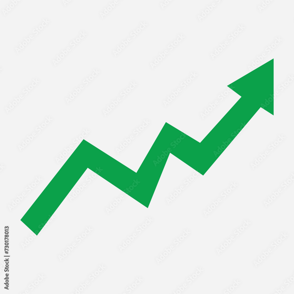 Growing business green arrow with bar chart, Profit arow Vector illustration.Business concept, growing chart. Concept of sales symbol icon with arrow moving up. Economic Arrow With Growing Trend. Growing business green arrow with bar chart, Profit arow Vector illustration.Business concept, growing chart. Concept of sales symbol icon with arrow moving up. Economic Arrow With Growing Trend.