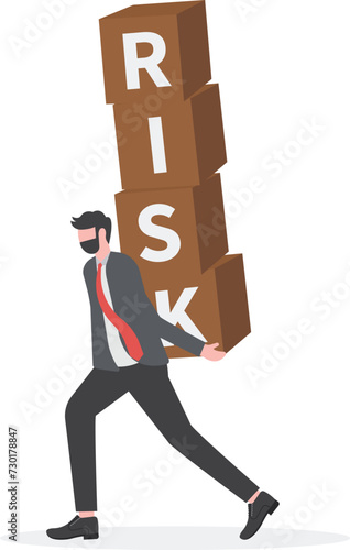 Risk management, control or assess to lose money in investing, process or preparation for safety or secure earning and loss concept,

