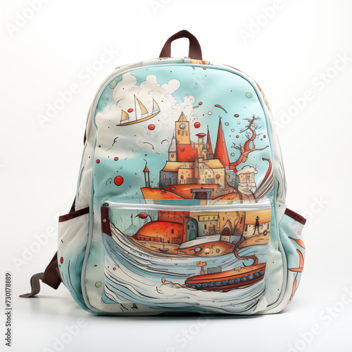 child school bag vector photo