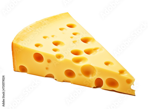 Swiss Cheese Isolated on Transparent Background
