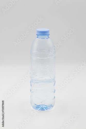 Empty plastic bottle on white background, Plastic bottle for recycle waste on white background