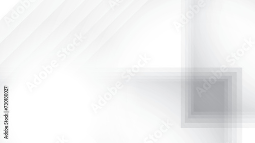 Abstract geometric white and gray color background with rectangle shape and straight lines. Vector illustration.