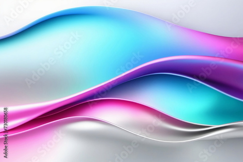 Wallpaper Mural Abstract Metallic Wave Background. Backdrop. 3d Rendering. Generative AI. Torontodigital.ca