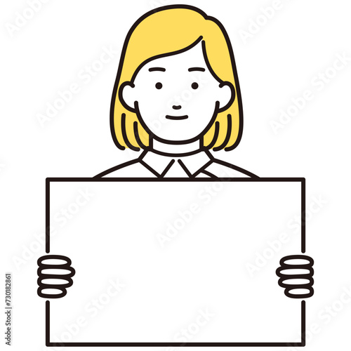 白衣の女性イラスト