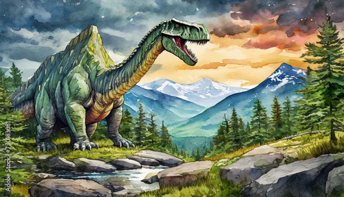 tyrannosaurus rex dinosaur 3d render © Tnat