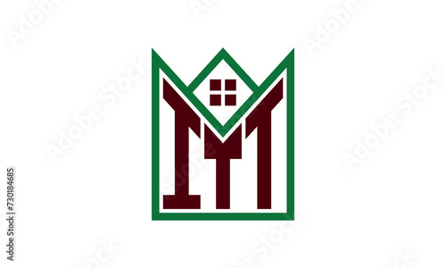 ITT initial letter real estate builders logo design vector. construction ,housing, home marker, property, building, apartment, flat, compartment, business, corporate, house rent, rental, commercial