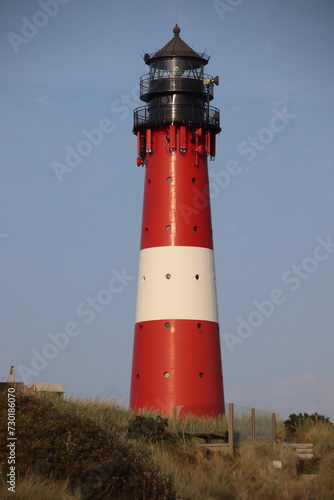 Red Lighthouse on the island of Sylt in North Frisia  Schleswig-Holstein  Germany