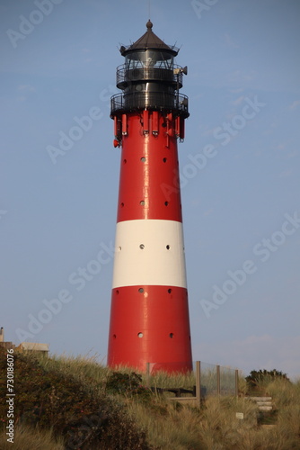 Bekannter Leuchtturm auf der Insel Sylt 