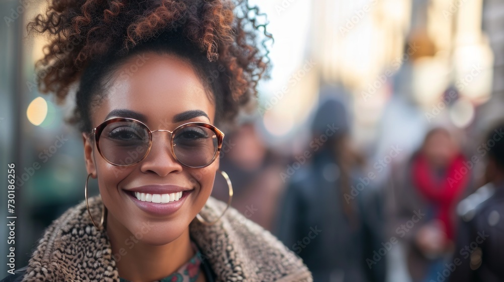 Street-style beauties exude charisma, smiling brightly in the heart of the city Street-style beauties exude charisma, smiling brightly in the heart of the city