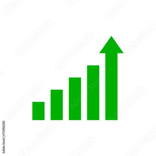 Growing graph icon