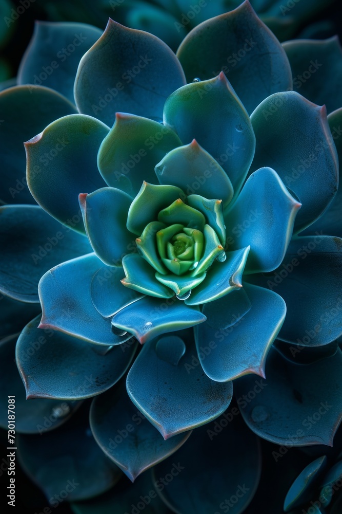 The intricate symmetry of a succulent's geometric leaves, a marvel of nature The intricate symmetry of a succulent's geometric leaves, a marvel of nature