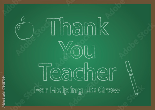 Thank You Teacher Illustration