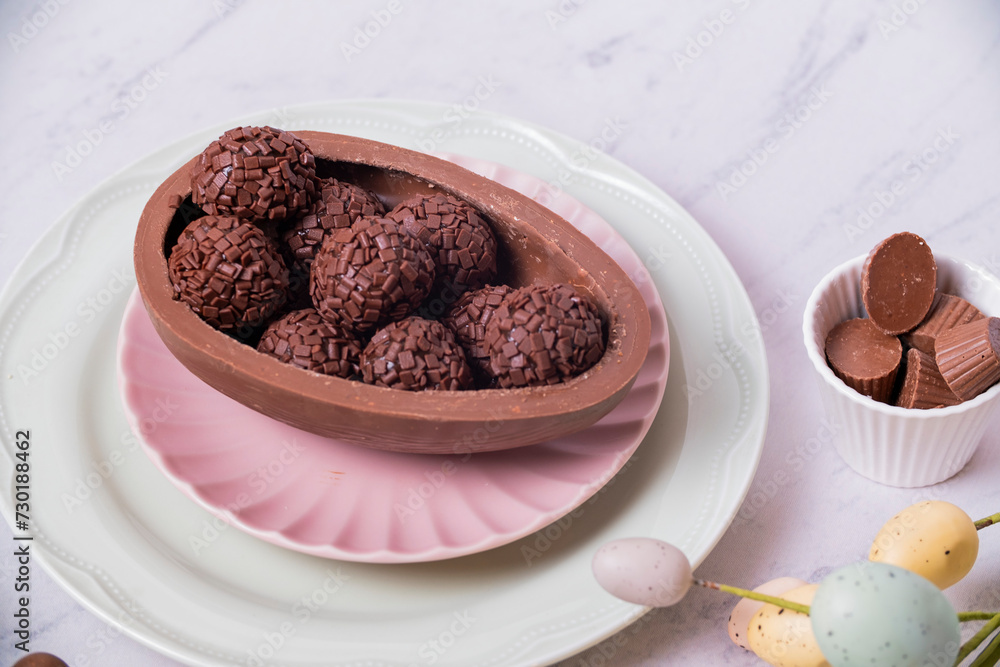 Brazilian gourmet easter egg concept Brazilian gourmet easter egg concept