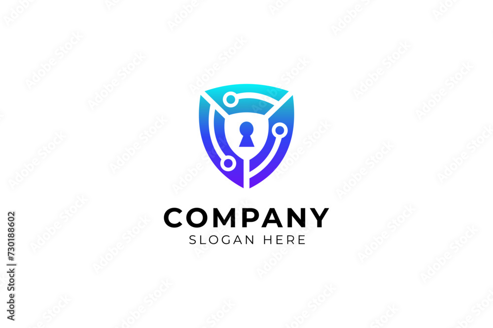 Cyber Security Logo Design Template, security logo technology for your company, shield logo for security data. Cyber Security Logo Design Template, security logo technology for your company, shield logo for security data.