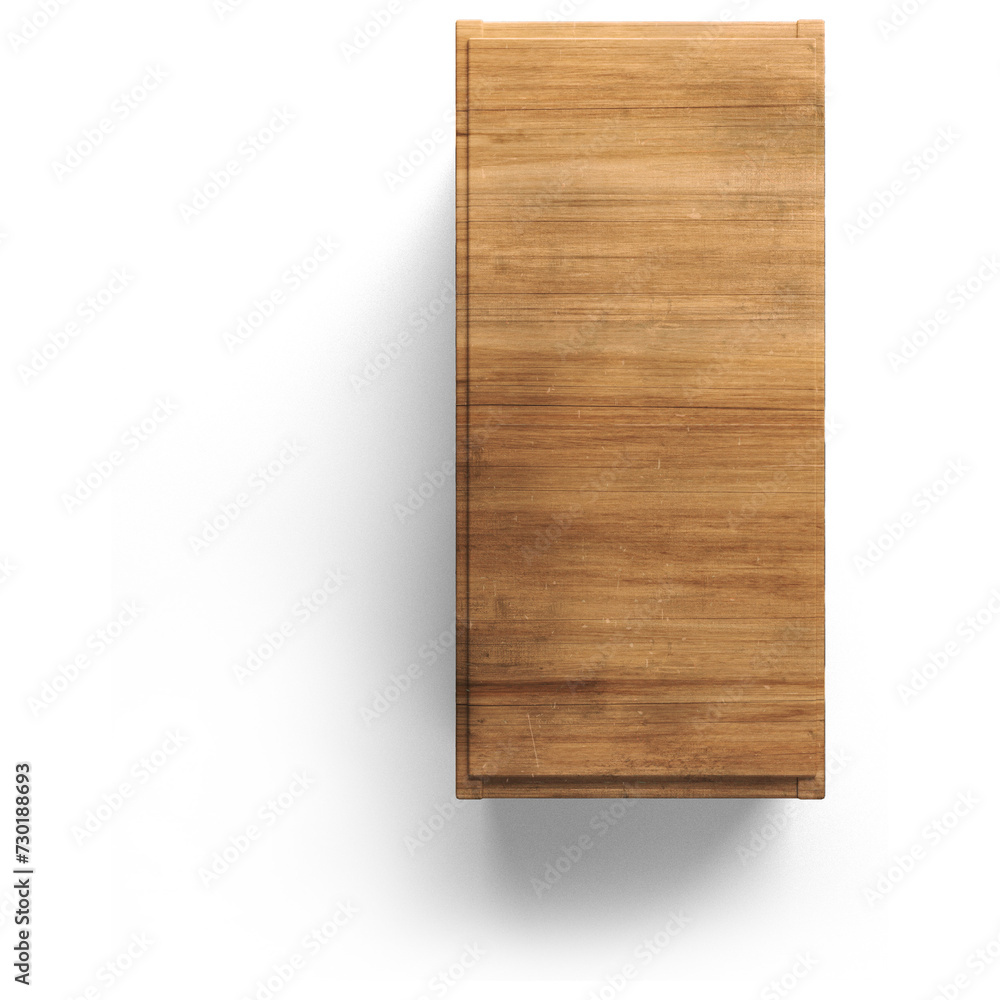Realistic creative box isolated on transparent background.fit element for scenes project.