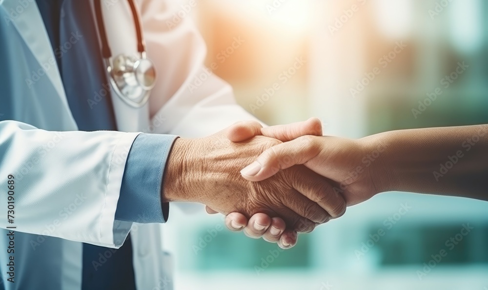 Doctor Shaking Hands With a Patient Doctor Shaking Hands With a Patient