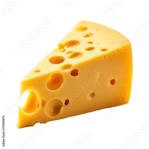 piece of cheese isolated isolated on transparent background