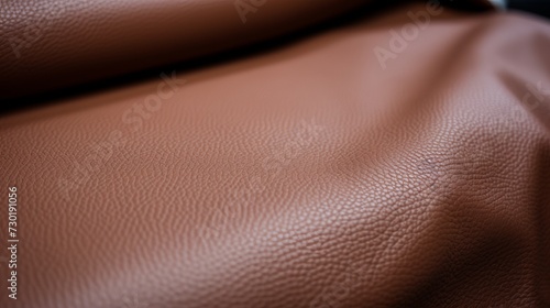 brown eco leather with seam detailing