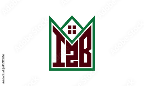 IZB initial letter real estate builders logo design vector. construction ,housing, home marker, property, building, apartment, flat, compartment, business, corporate, house rent, rental, commercial photo