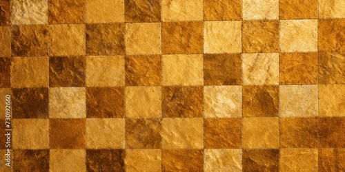 Gold square checkered carpet texture