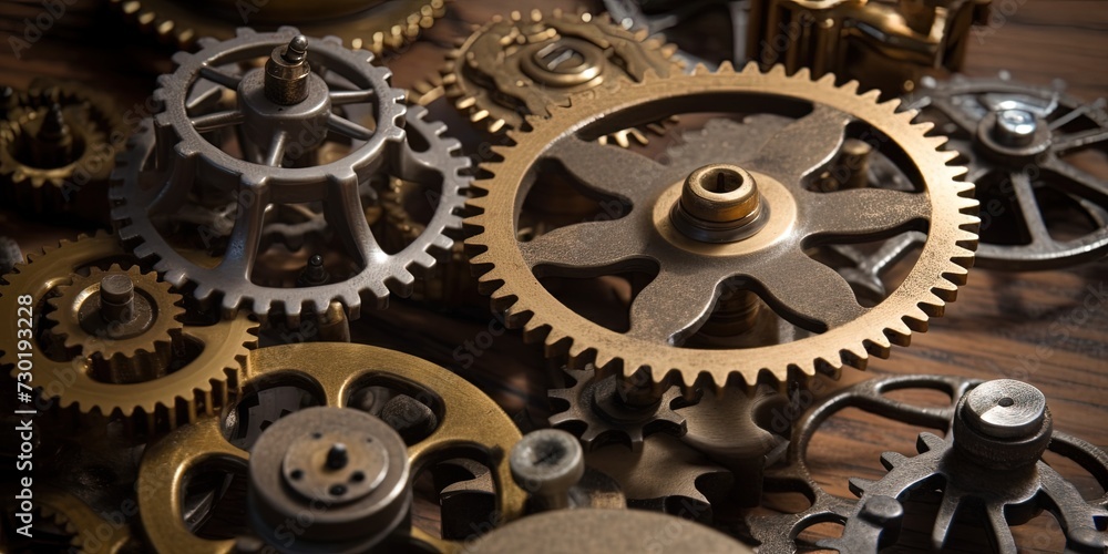 Gears Of The Clock Mechanism Gears Of The Clock Mechanism