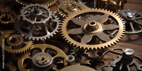 Gears Of The Clock Mechanism