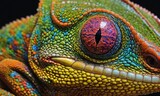 Living Art: Macro Mastery Reveals the Dazzling Colors of a Chameleon