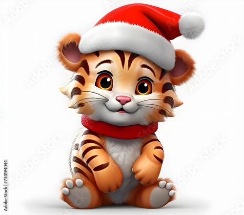 Funny Little Tiger Symbol Chinese Year Cute Tiger
