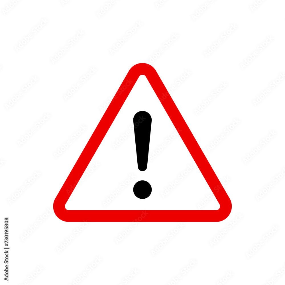 Warning triangle sign Warning triangle sign