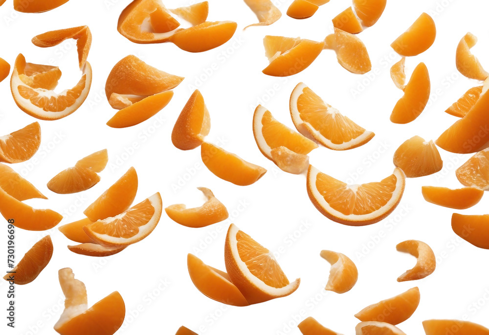 Orange peel isolated on white background Orange peel isolated on white background