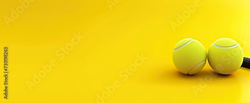 yellow ball on a green wall © Ahmad