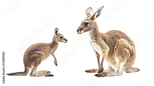 Couple of Kangaroos Standing Together