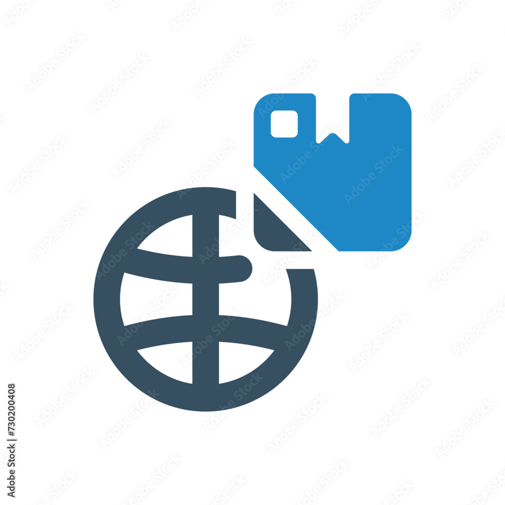 international shipping icon vector illustration international shipping icon vector illustration