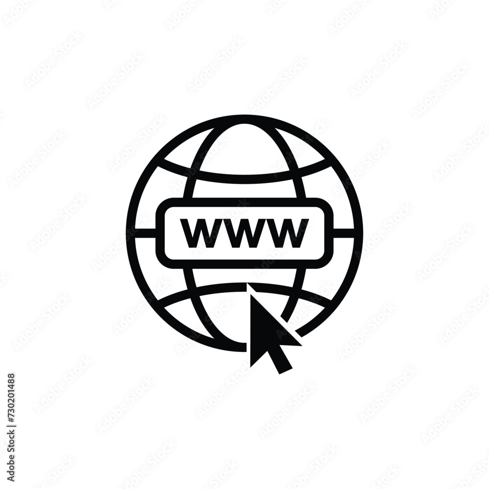 Fototapeta premium black and white web icon design