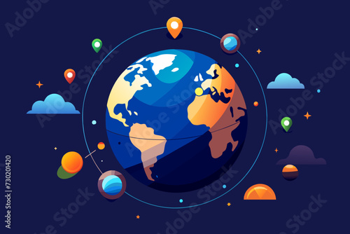 A globe made up of social media icons highlighting the global reach and impact of online communication.