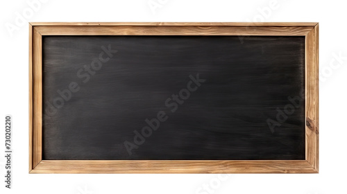 Blank blackboard in wooden frame, cut out