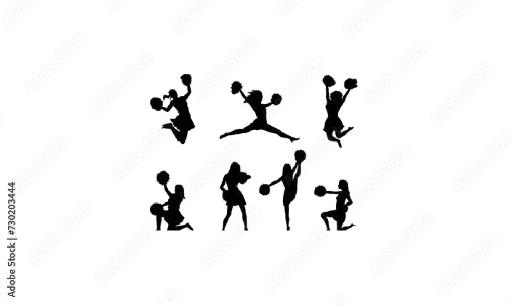 silhouettes of people dancing, silhouette of game people,