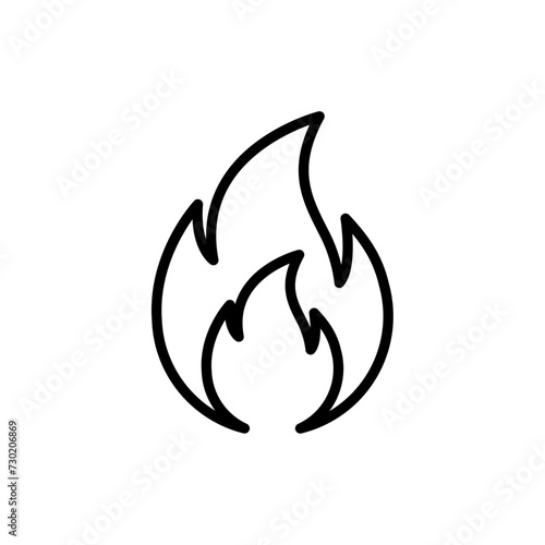 Fire outline icon